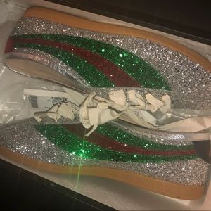 Men’s Gucci T crystal sneakers 11 -AUTHENTIC!
